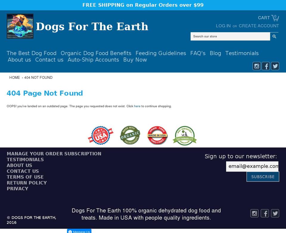 Dogs-for-the-earth-AJAX Cart-Bold Dev 02\/07\/17 Shopify theme site example artsfortheearth.com