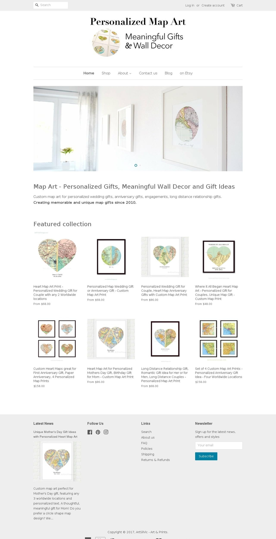 artsilvic.com shopify website screenshot