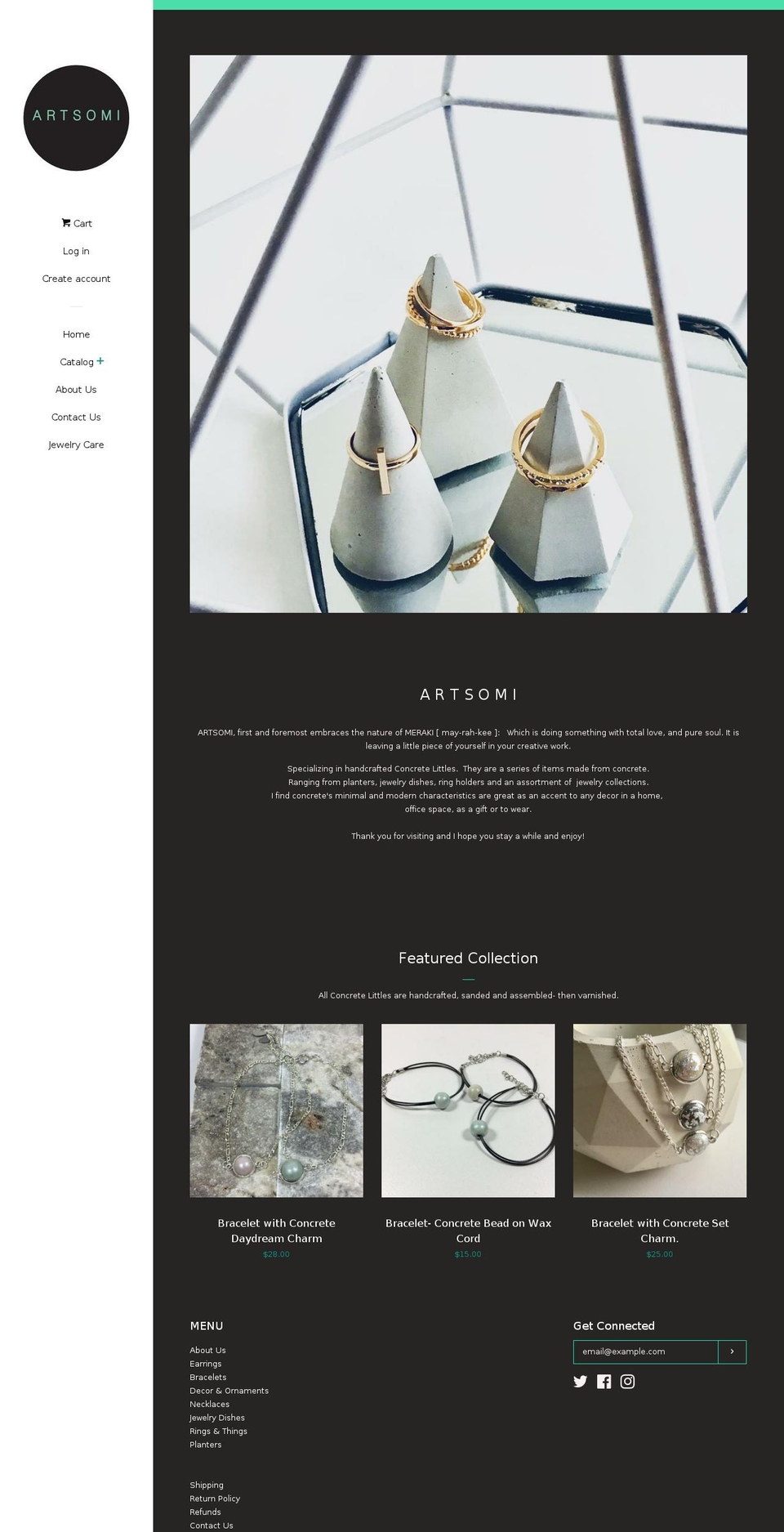 artsomi.com shopify website screenshot