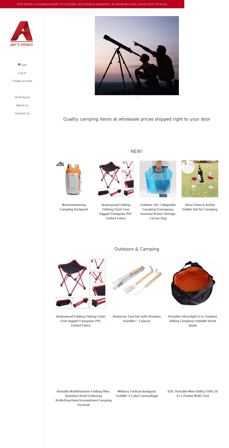 artsshops.com — Shopify storefront screenshot