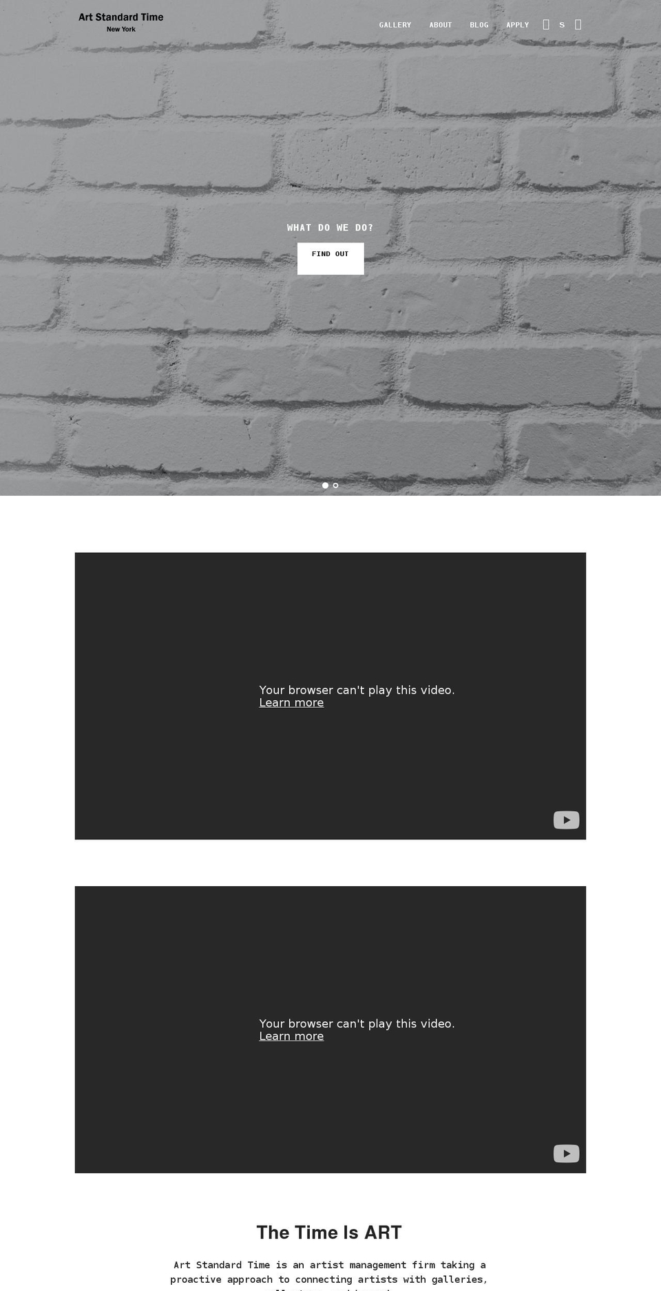 artstandardtime.com shopify website screenshot