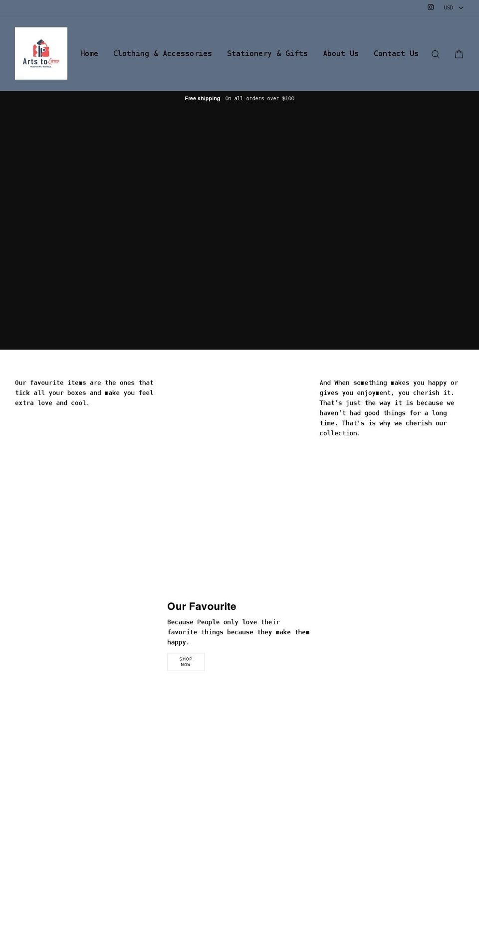 artstolove.com shopify website screenshot