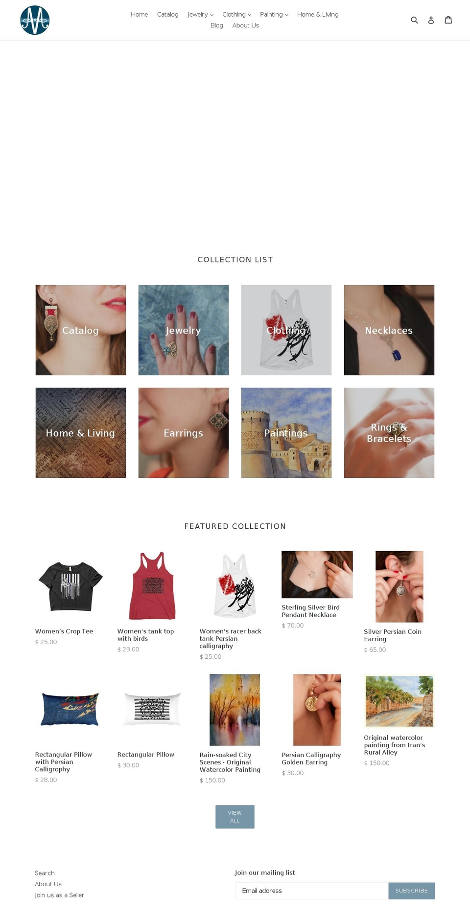 artsyartworks.com shopify website screenshot