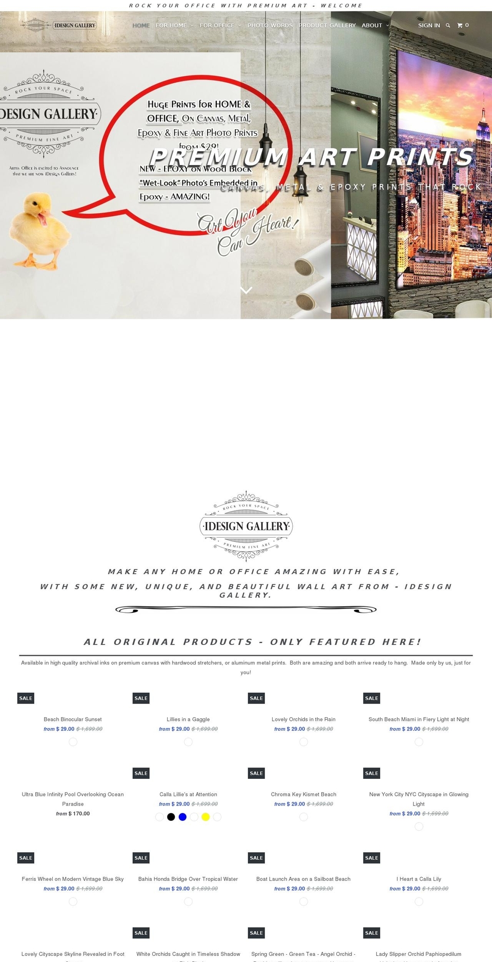 artsyoffice.com — Shopify store on .com