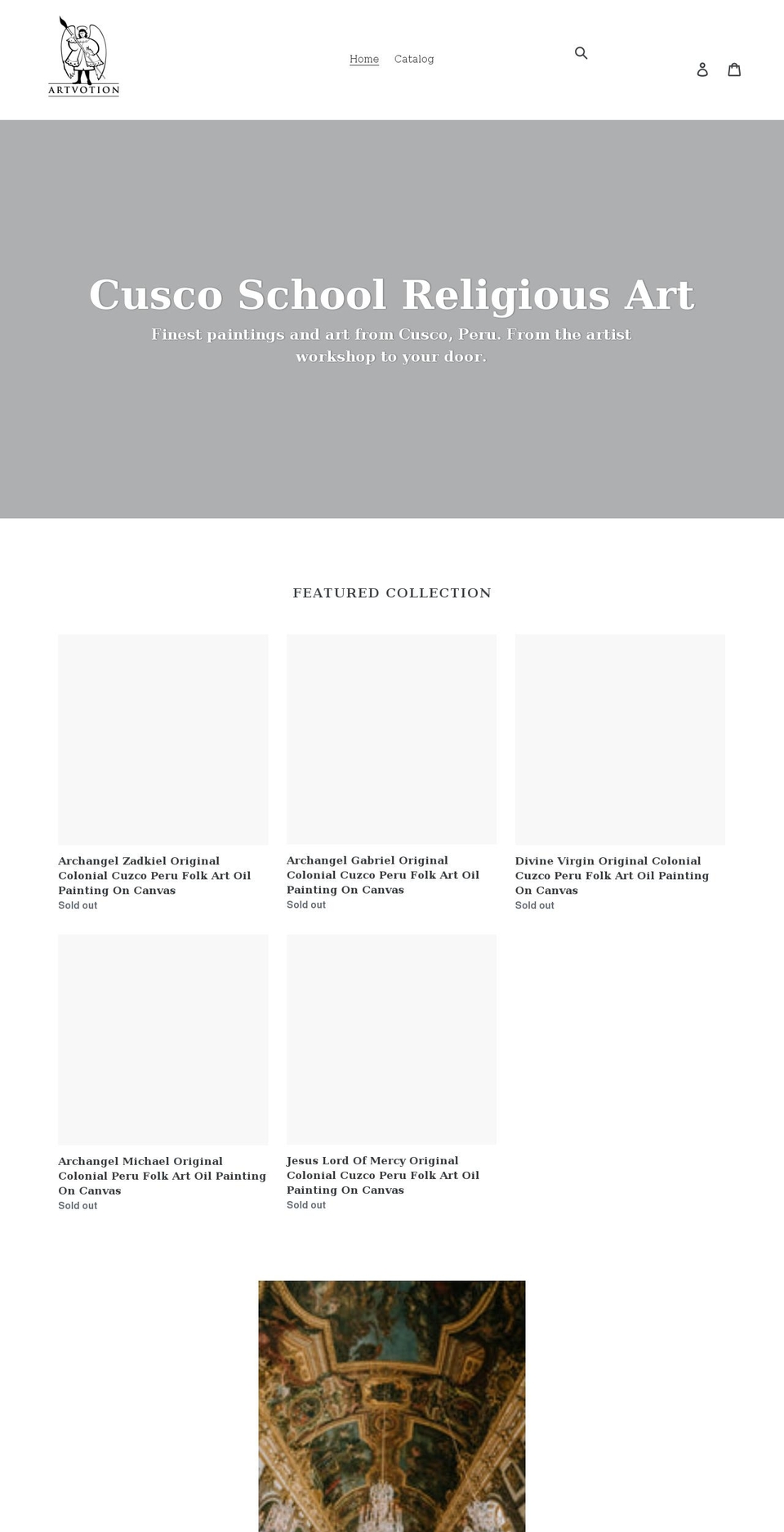 artvotion.com shopify website screenshot