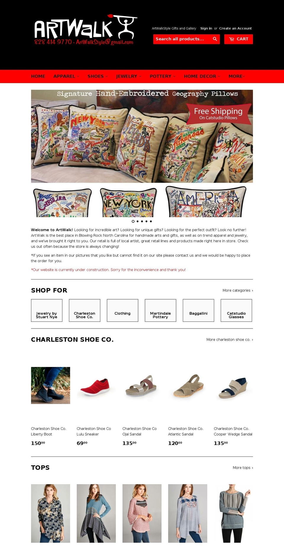 artwalkstyle.com — Shopify storefront screenshot