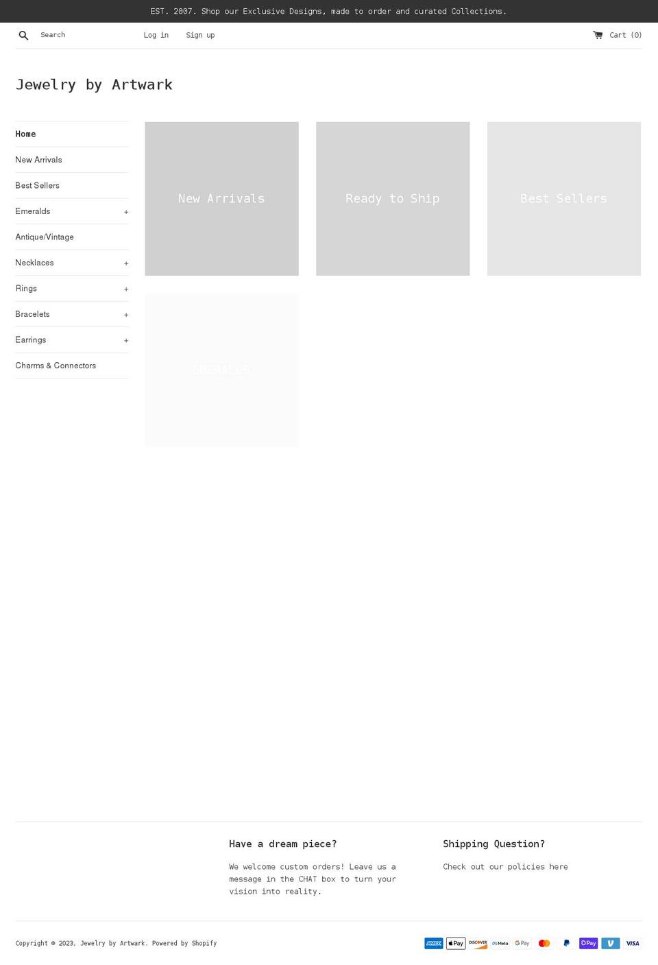 artwark.com shopify website screenshot