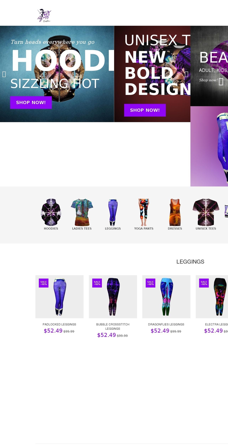 artwear.clothing shopify website screenshot