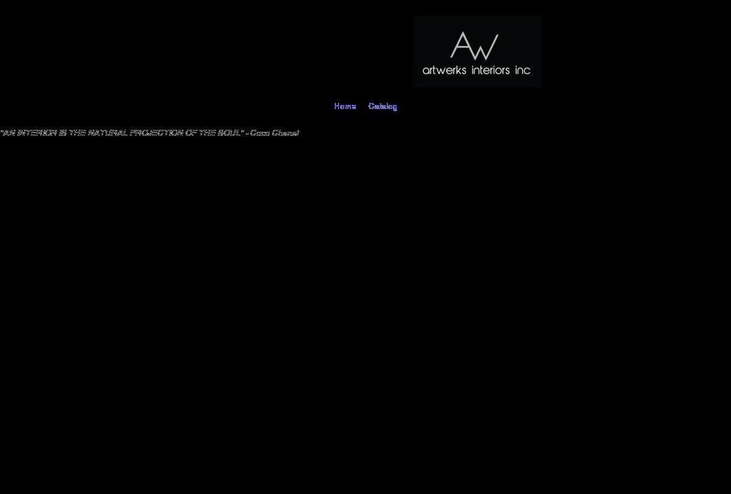 artwerks-interiors.com shopify website screenshot