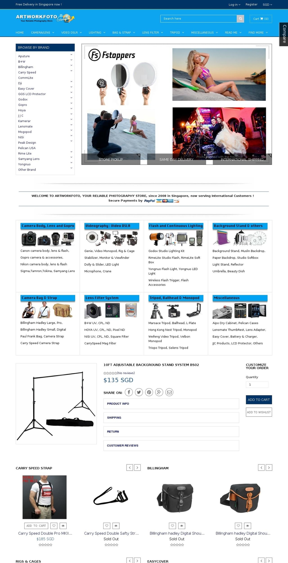 artworkfoto.com shopify website screenshot