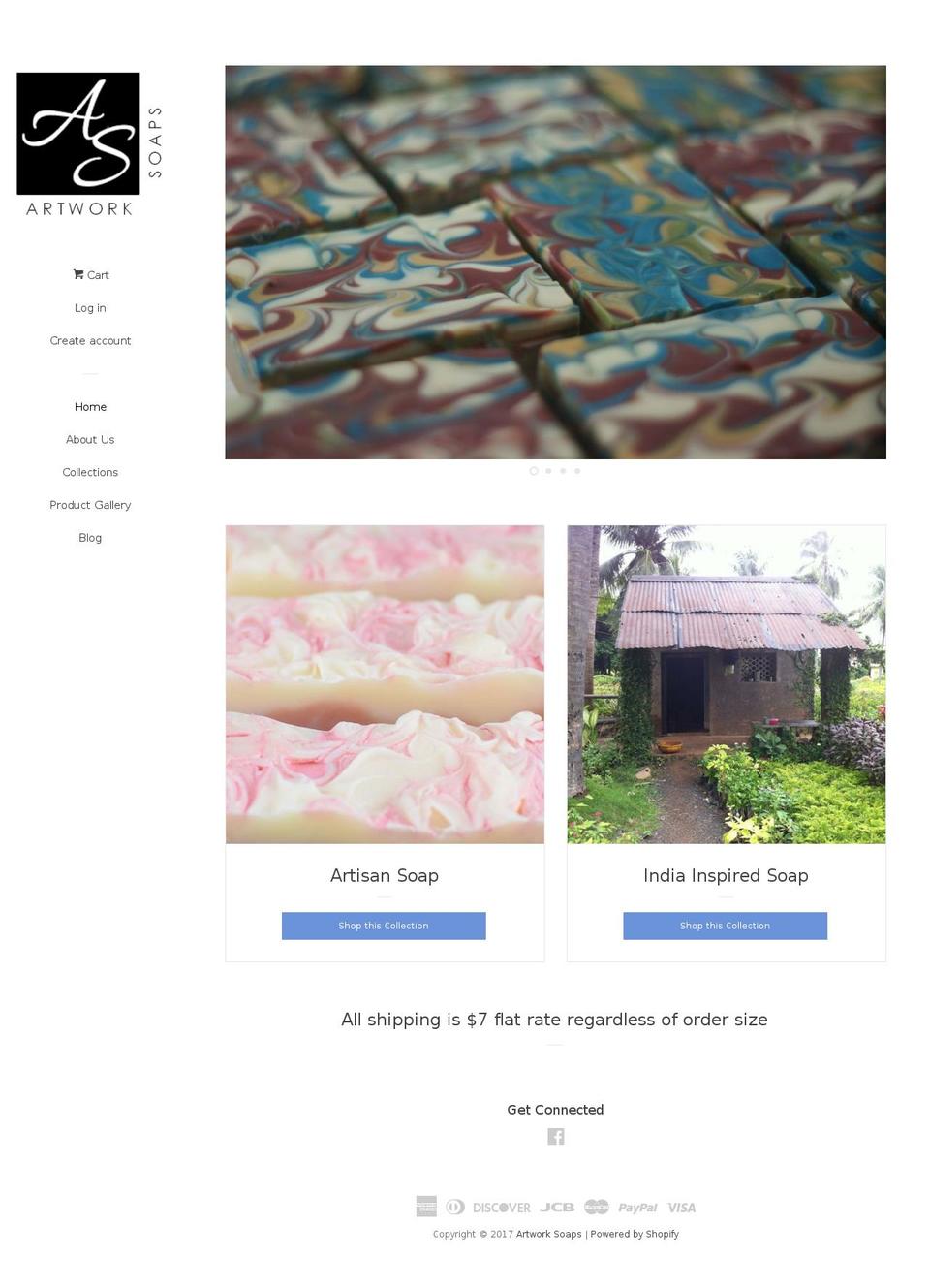 artworksoaps.com shopify website screenshot