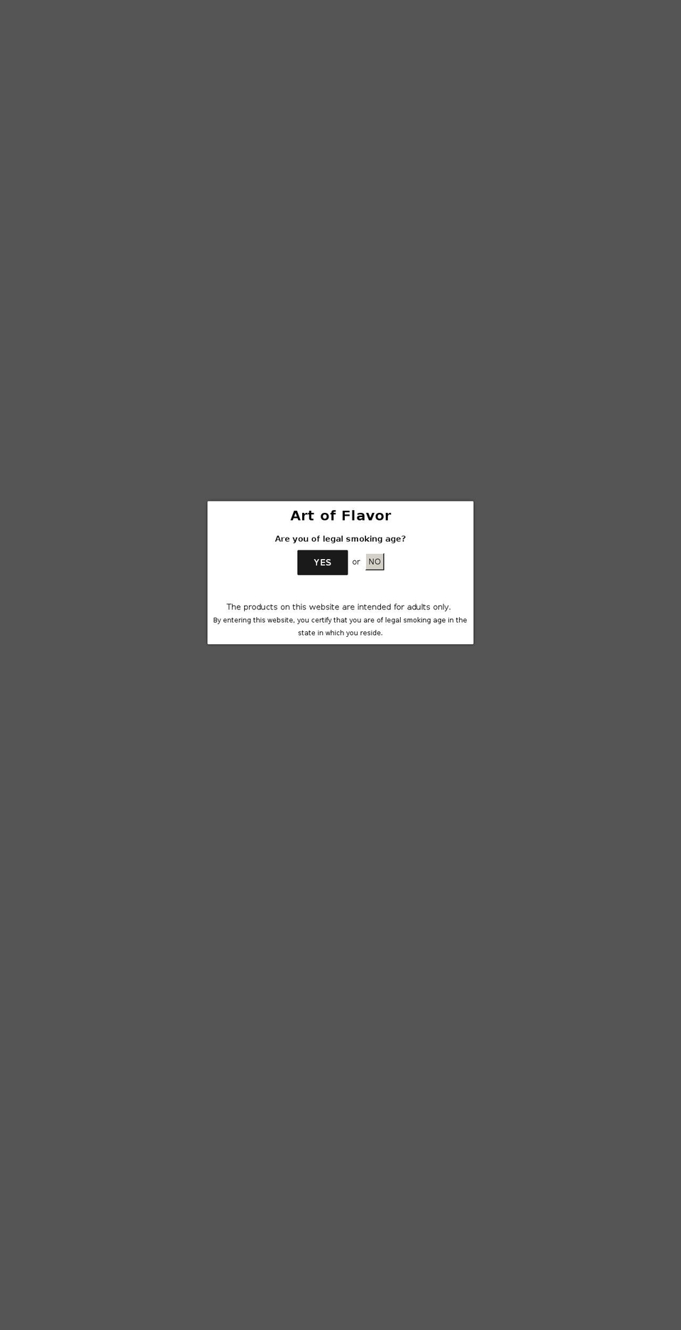 artxflavor.com — Shopify storefront screenshot