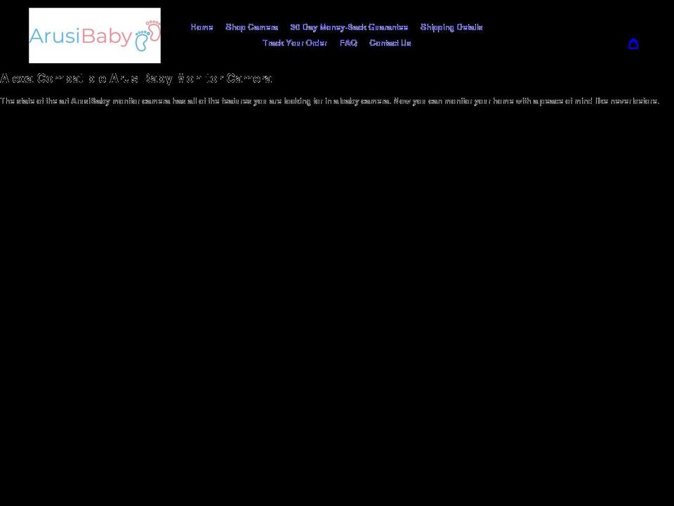 arusibaby.com shopify website screenshot