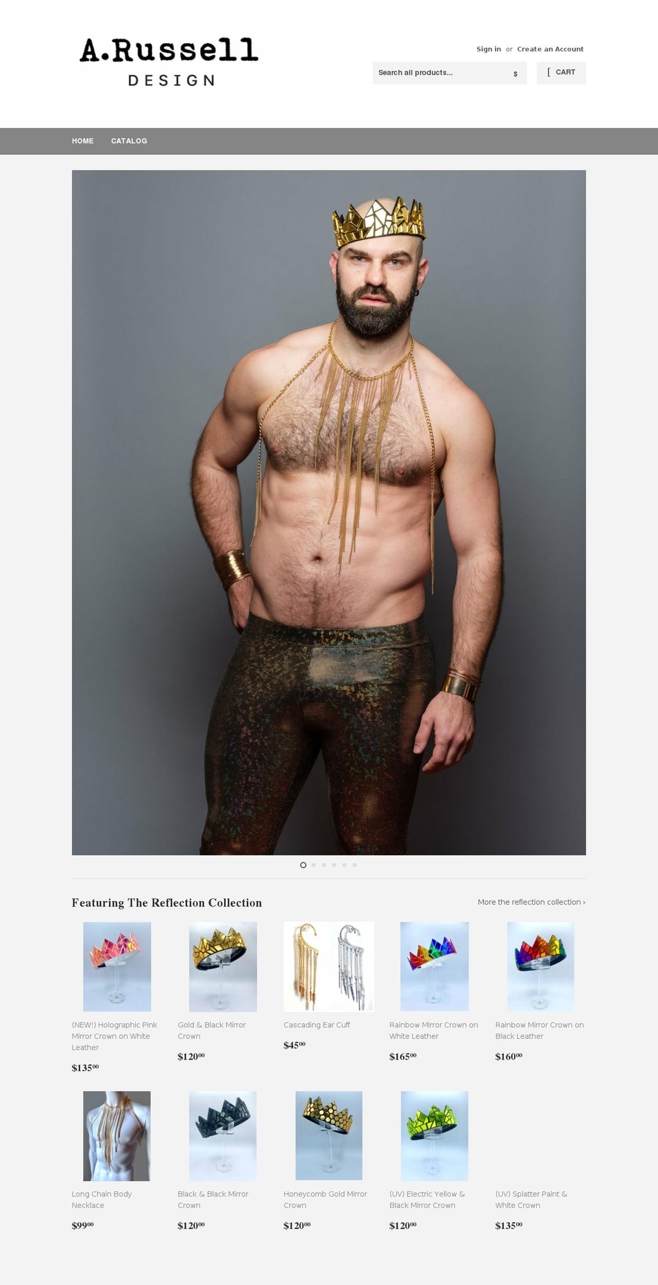 arusselldesign.com shopify website screenshot