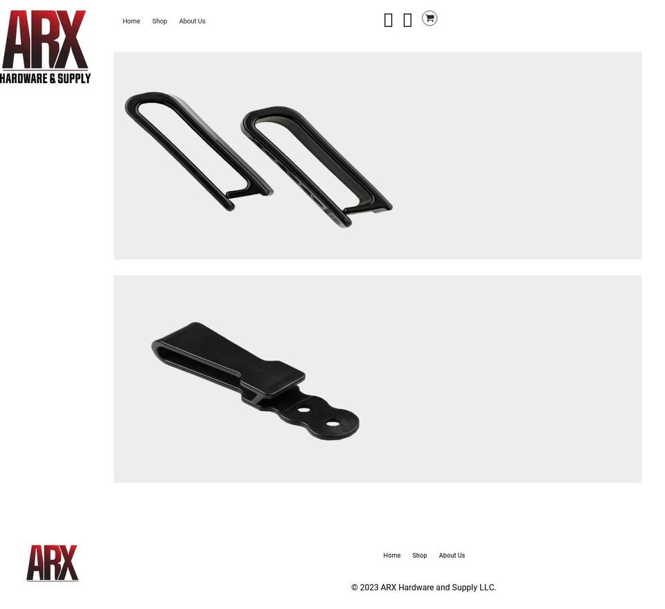 arxhardware.com shopify website screenshot
