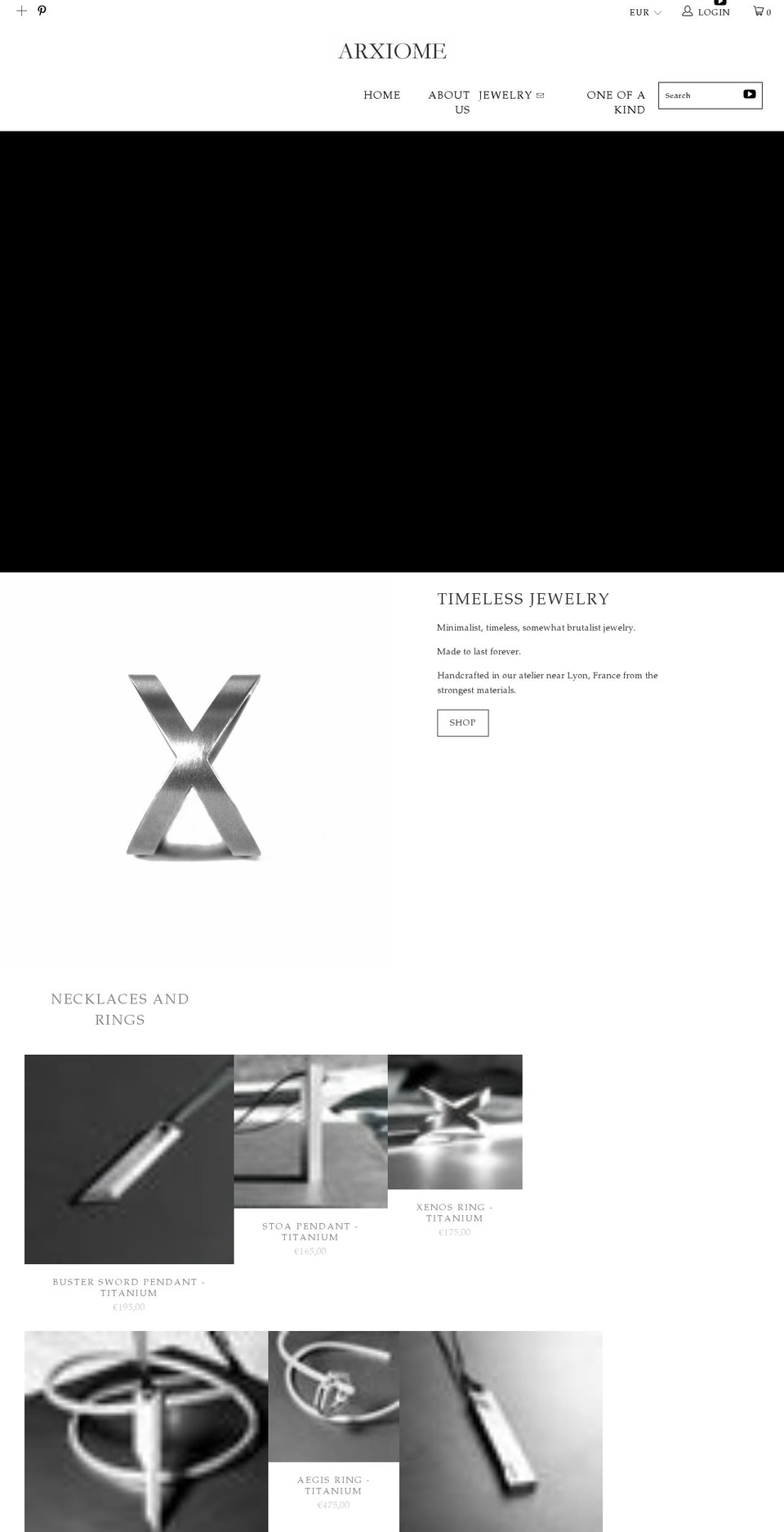 arxiome.com shopify website screenshot