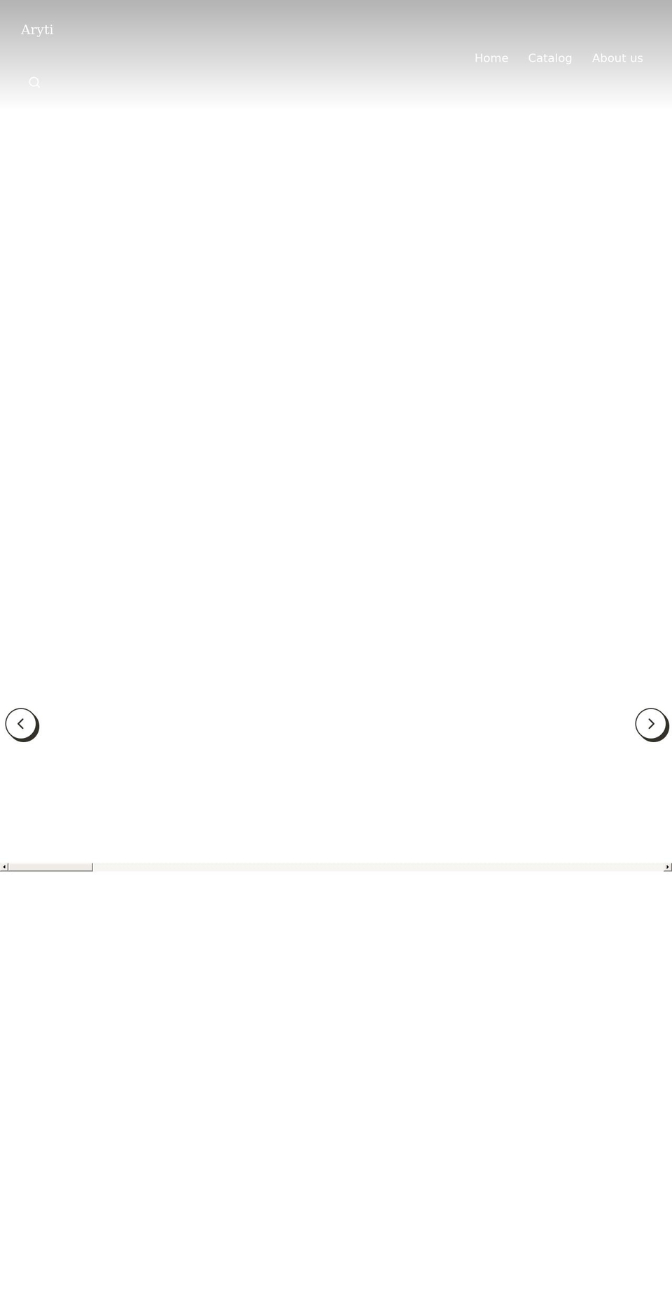 aryti.com shopify website screenshot