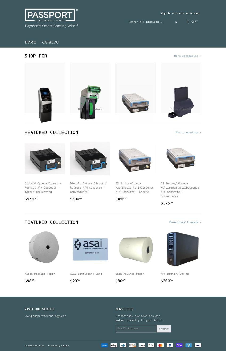 asai-atm.myshopify.com shopify website screenshot