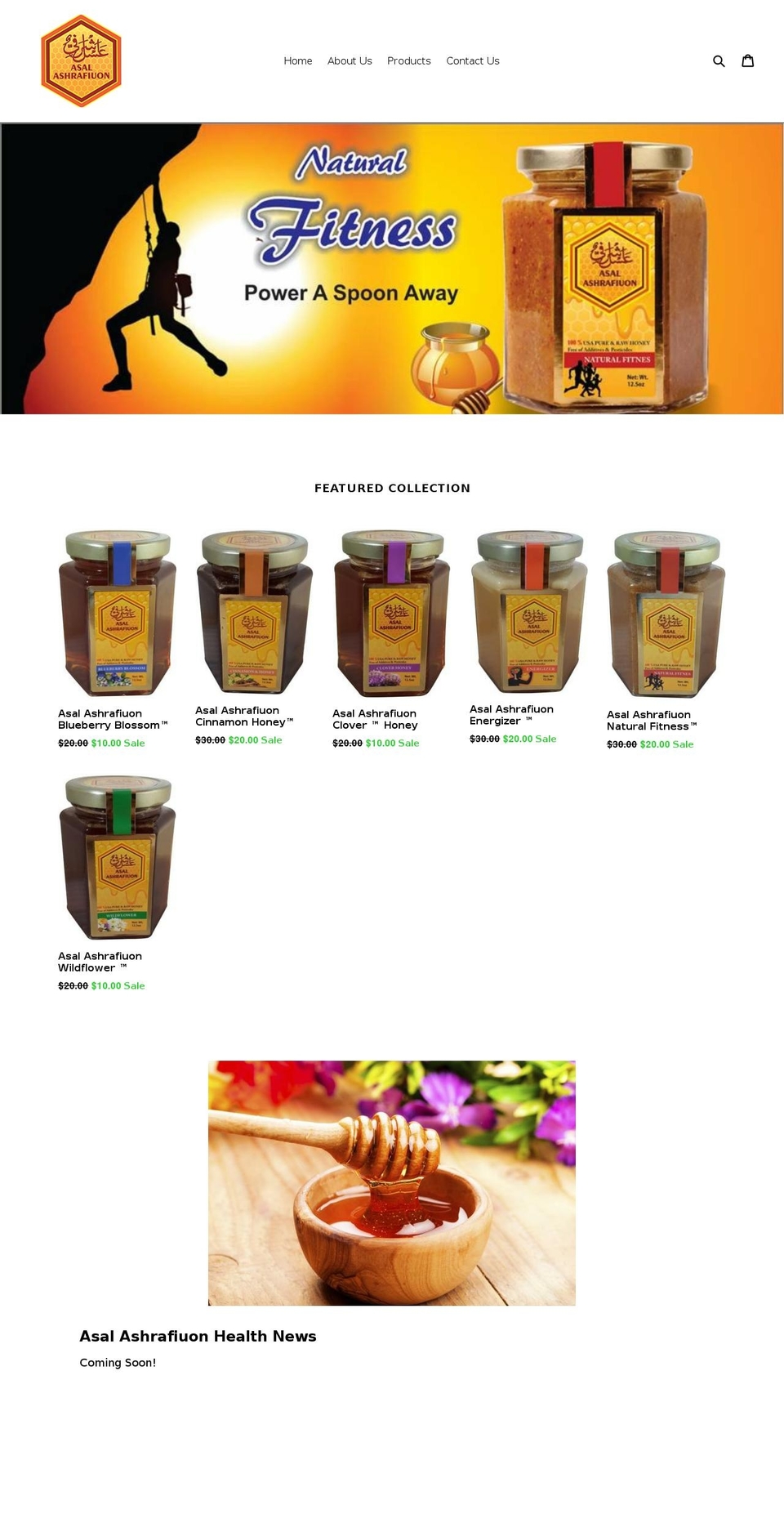 asalashrafiuon.com shopify website screenshot