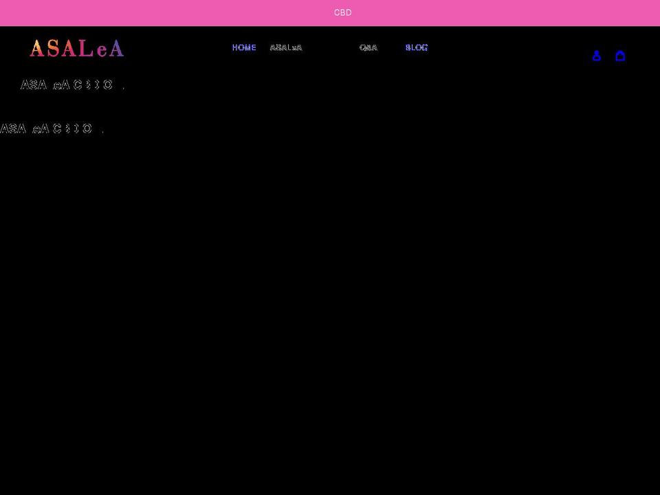 asalea.jp shopify website screenshot