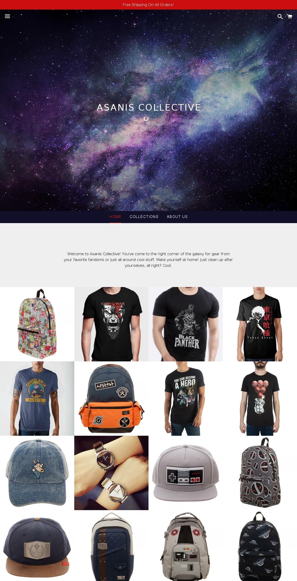asaniscollective.com — Shopify storefront screenshot