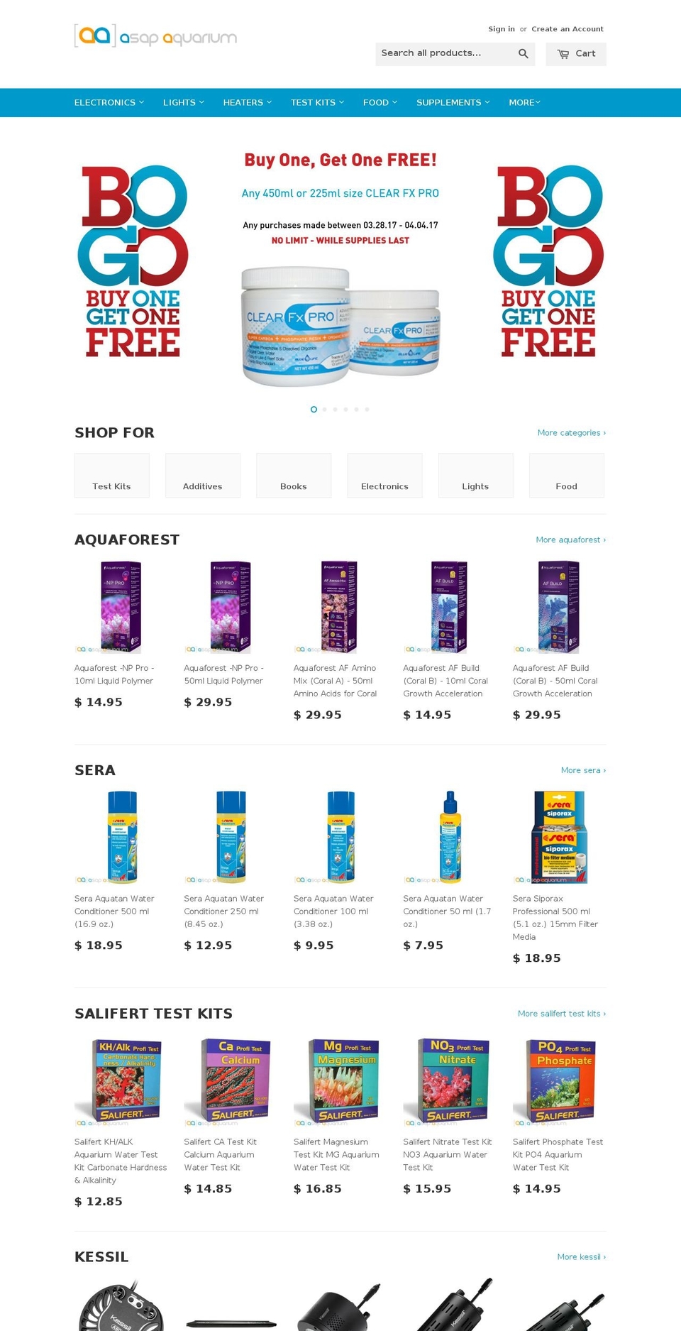 asap-aquarium.com shopify website screenshot