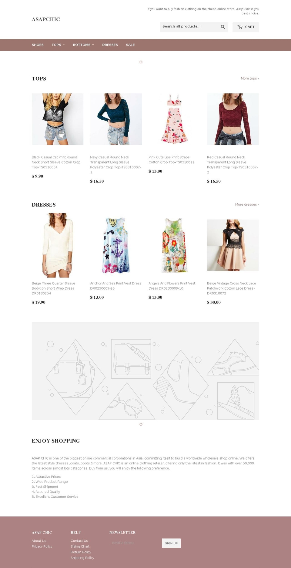 asapchic.com — Shopify storefront screenshot