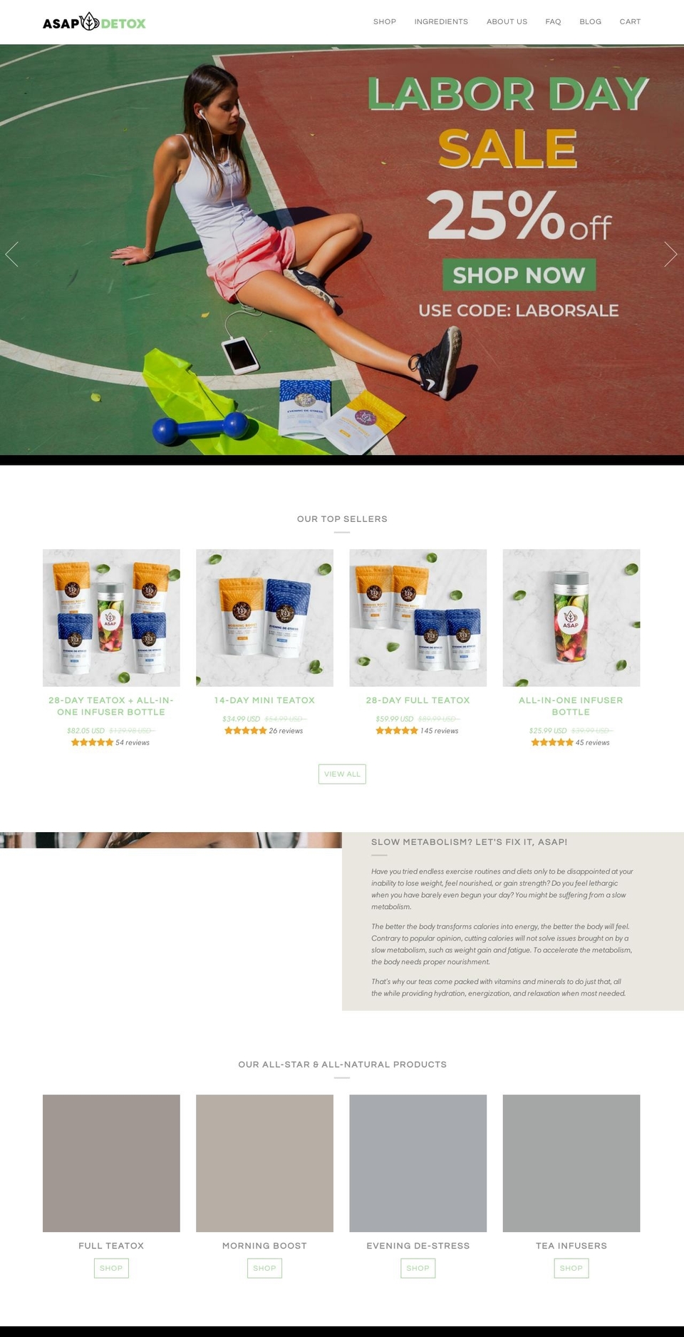 asaptea.com — Shopify storefront screenshot