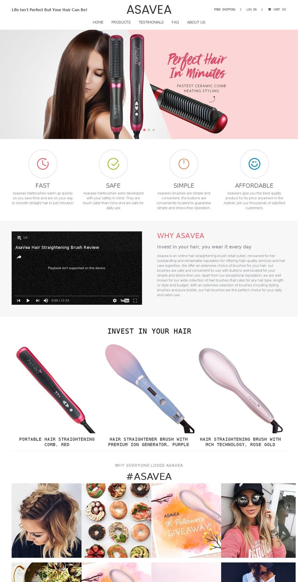 asavea.com shopify website screenshot