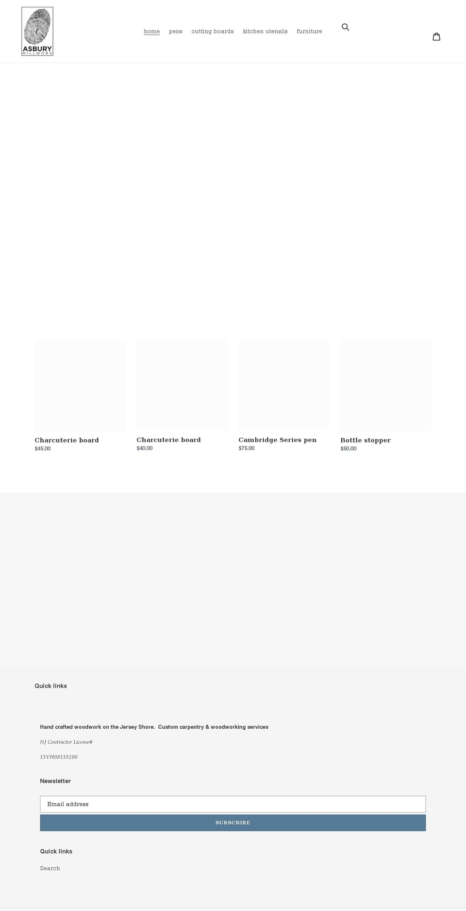 asburymillworx.com shopify website screenshot