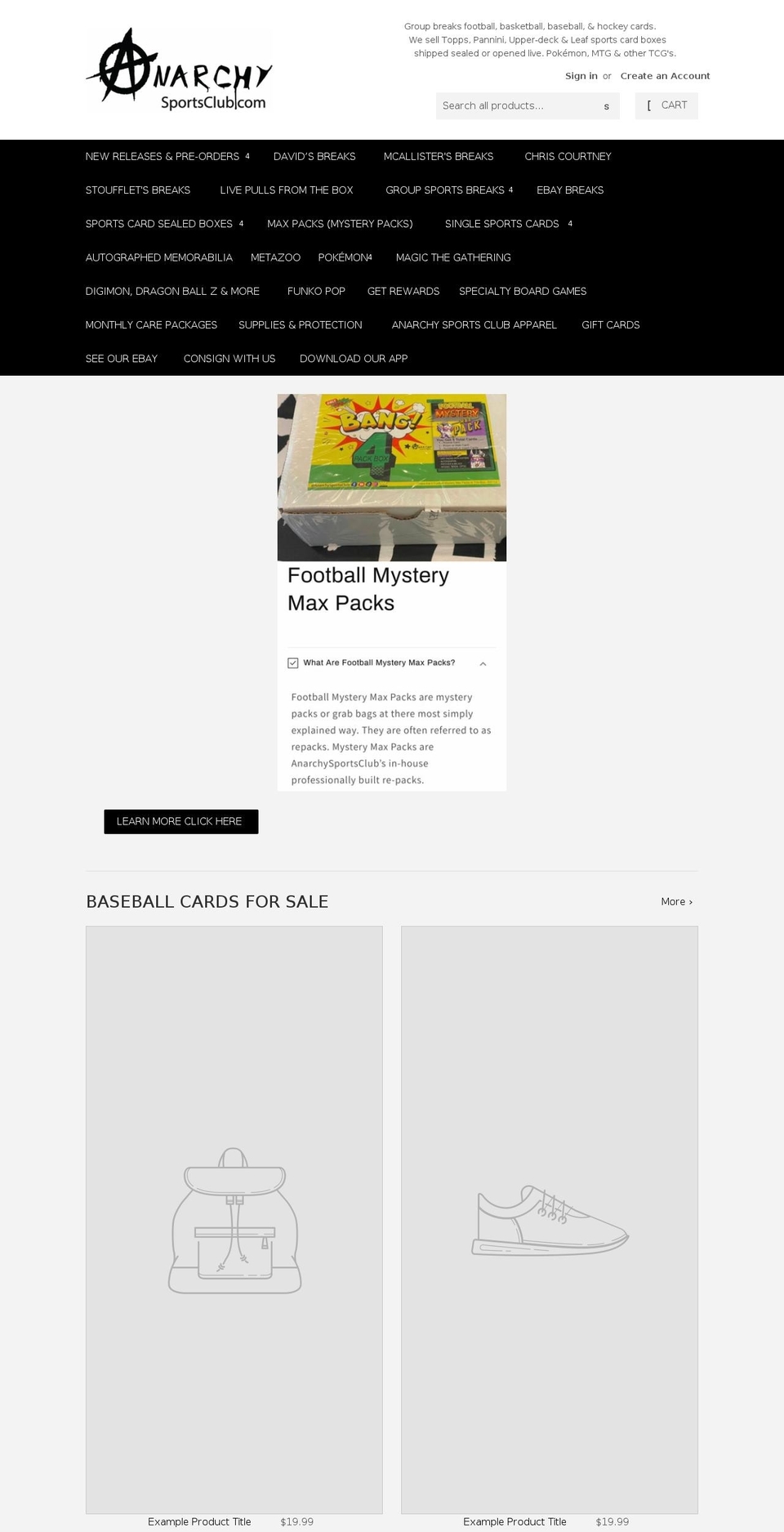 ascbreaks.com shopify website screenshot
