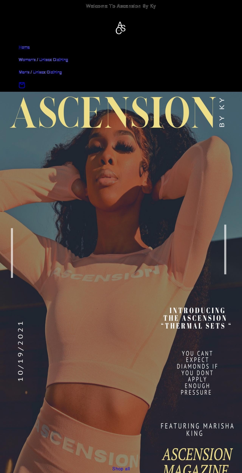 ascensionbyky.com shopify website screenshot