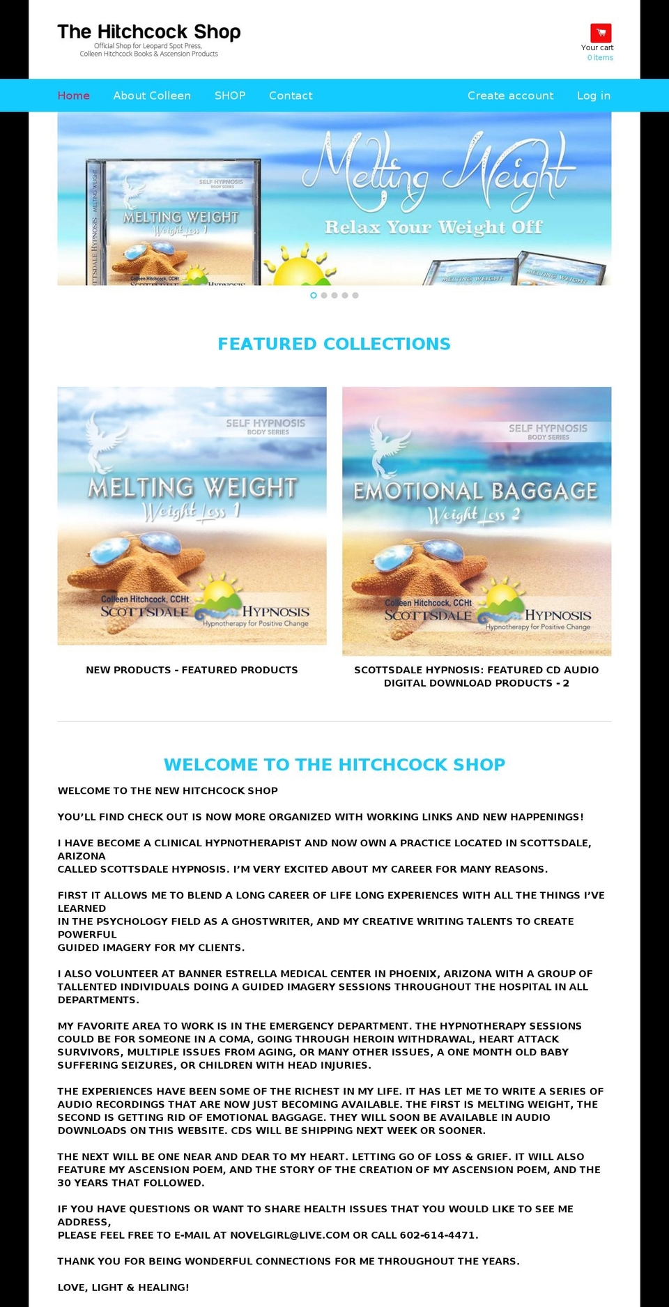 ascensionpoem.com — Shopify storefront screenshot