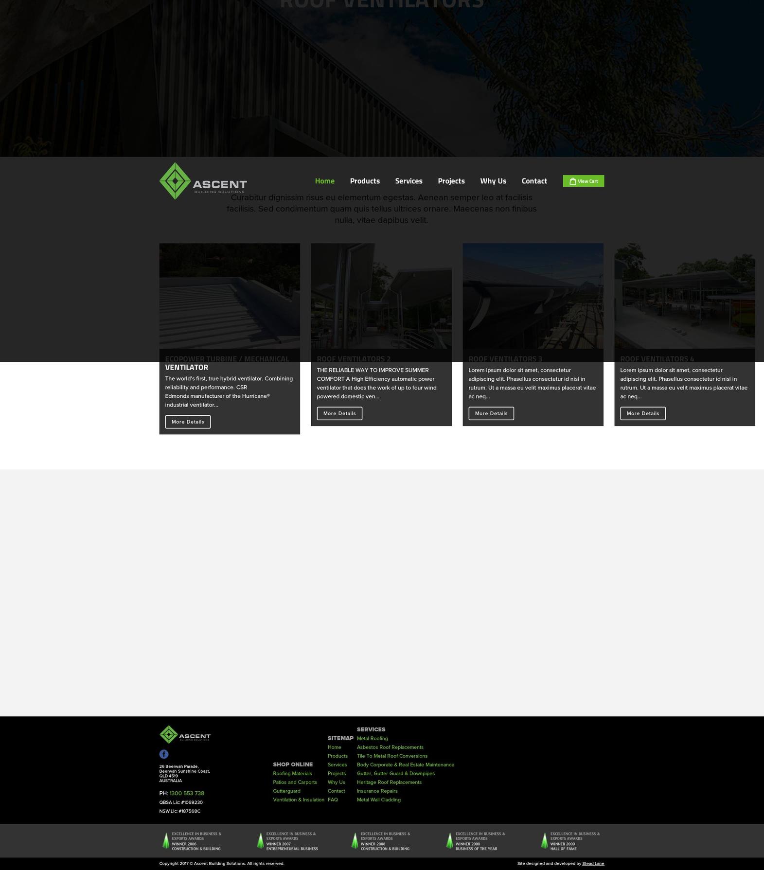 ascent-building.myshopify.com shopify website screenshot