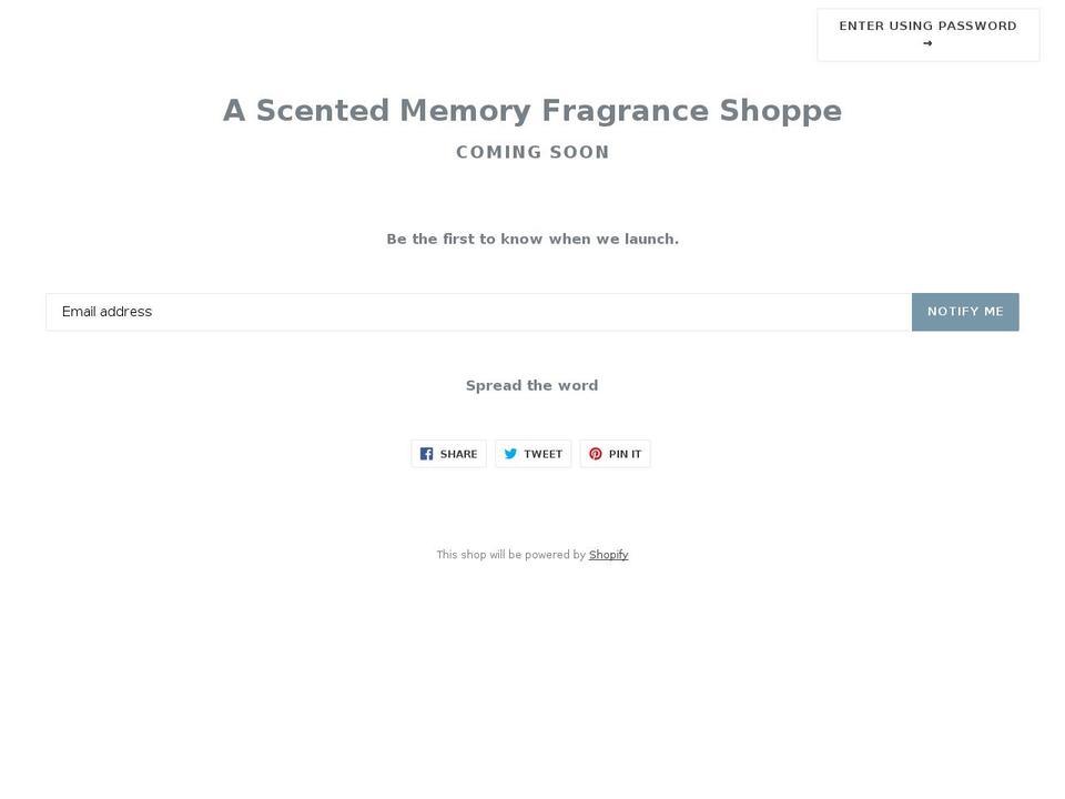 ascentedmemory.com — Shopify storefront screenshot