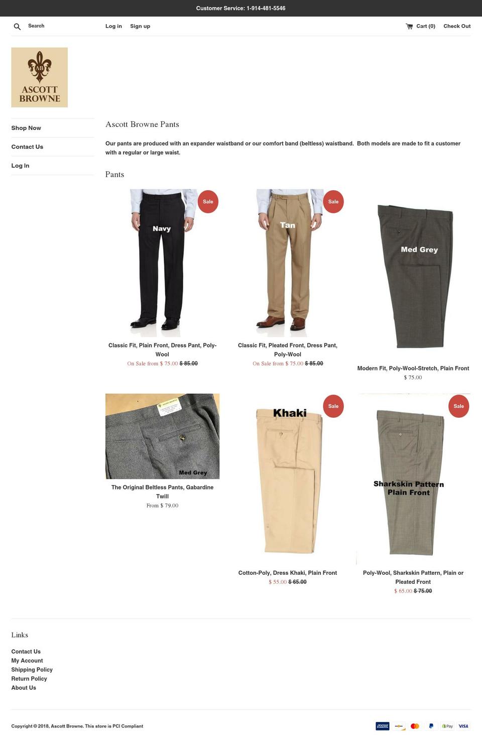 ascottbrowne.com shopify website screenshot