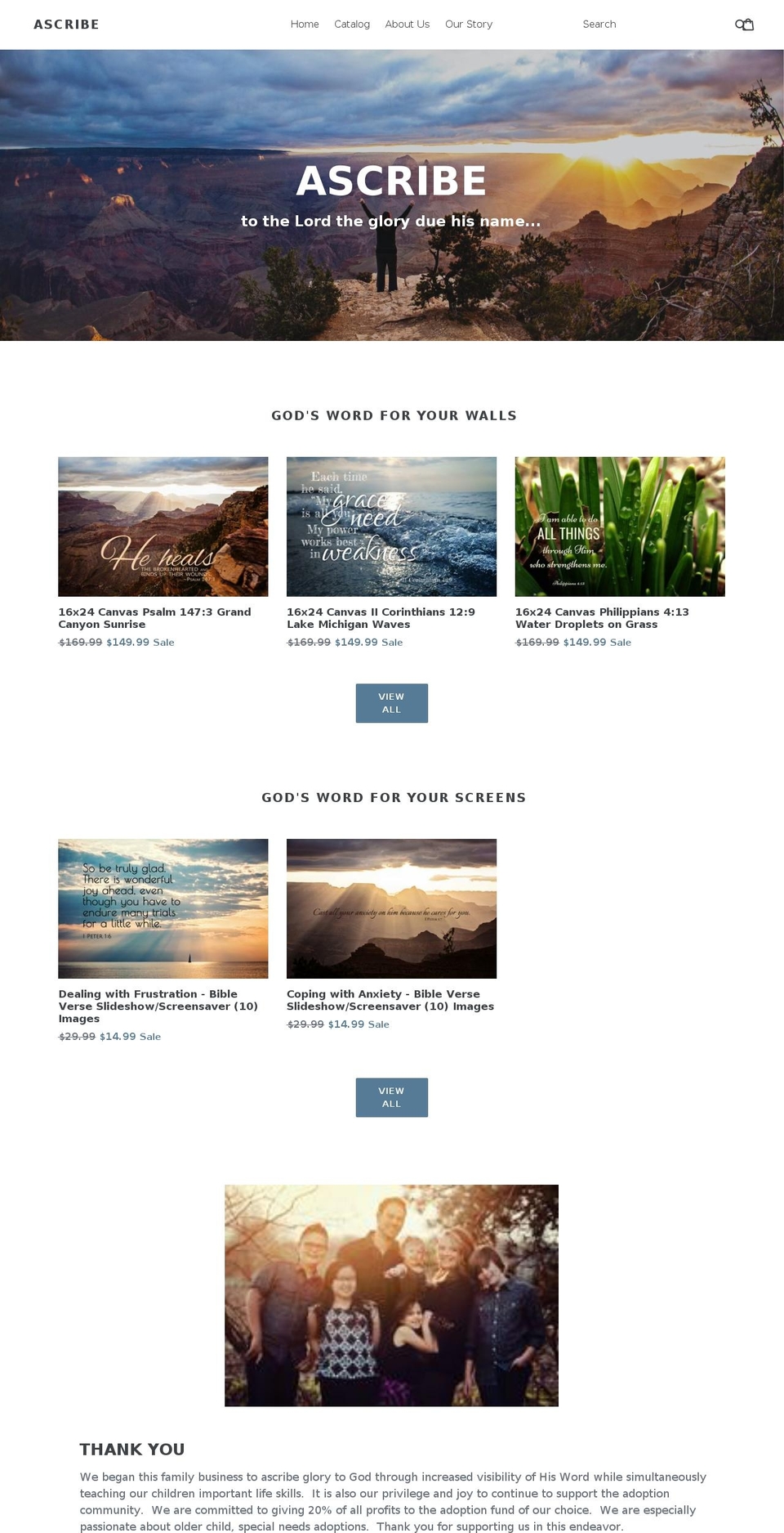 ascribeit.com — Shopify storefront screenshot