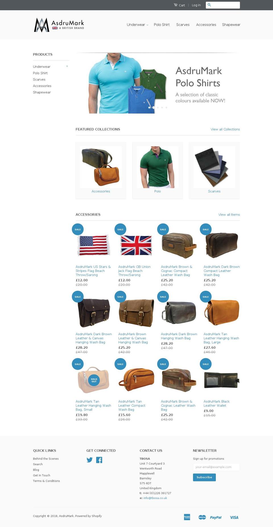 asdrumark.co.uk shopify website screenshot