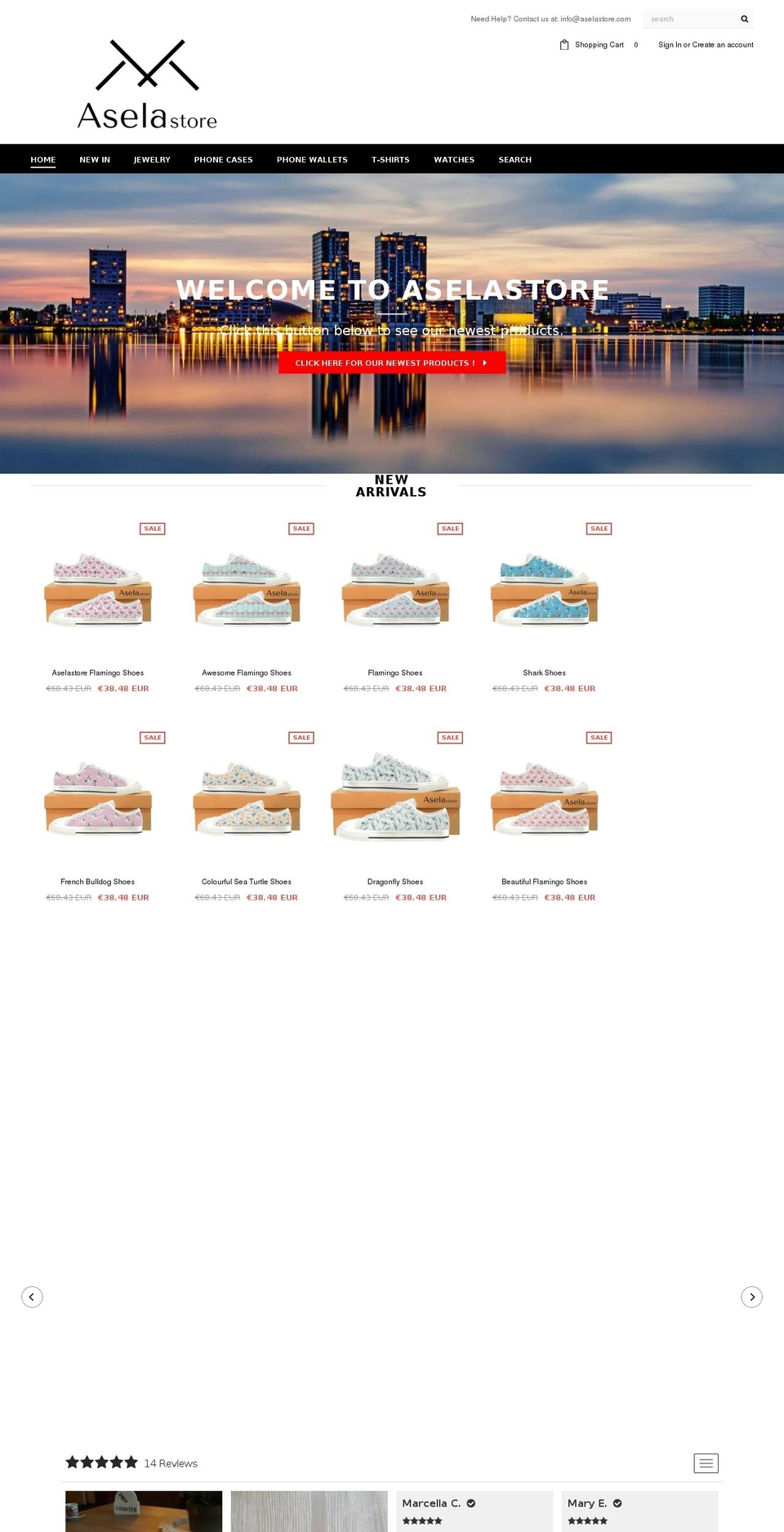 aselastores.com — Shopify storefront screenshot