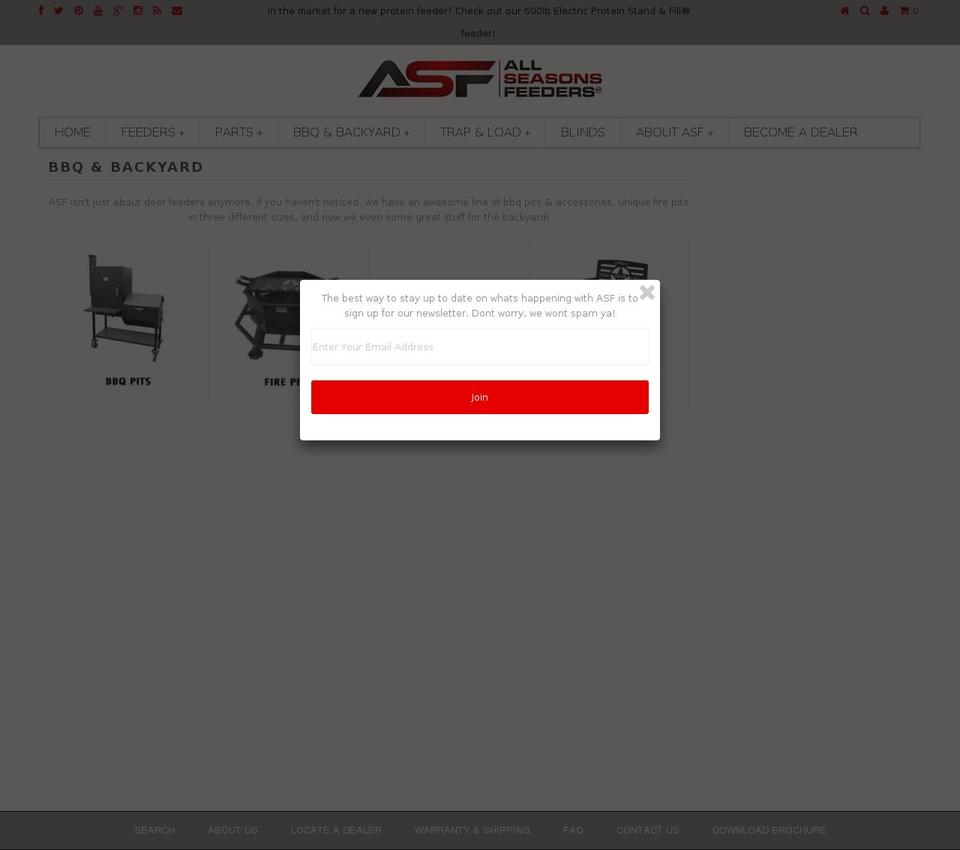asfbbq.com shopify website screenshot