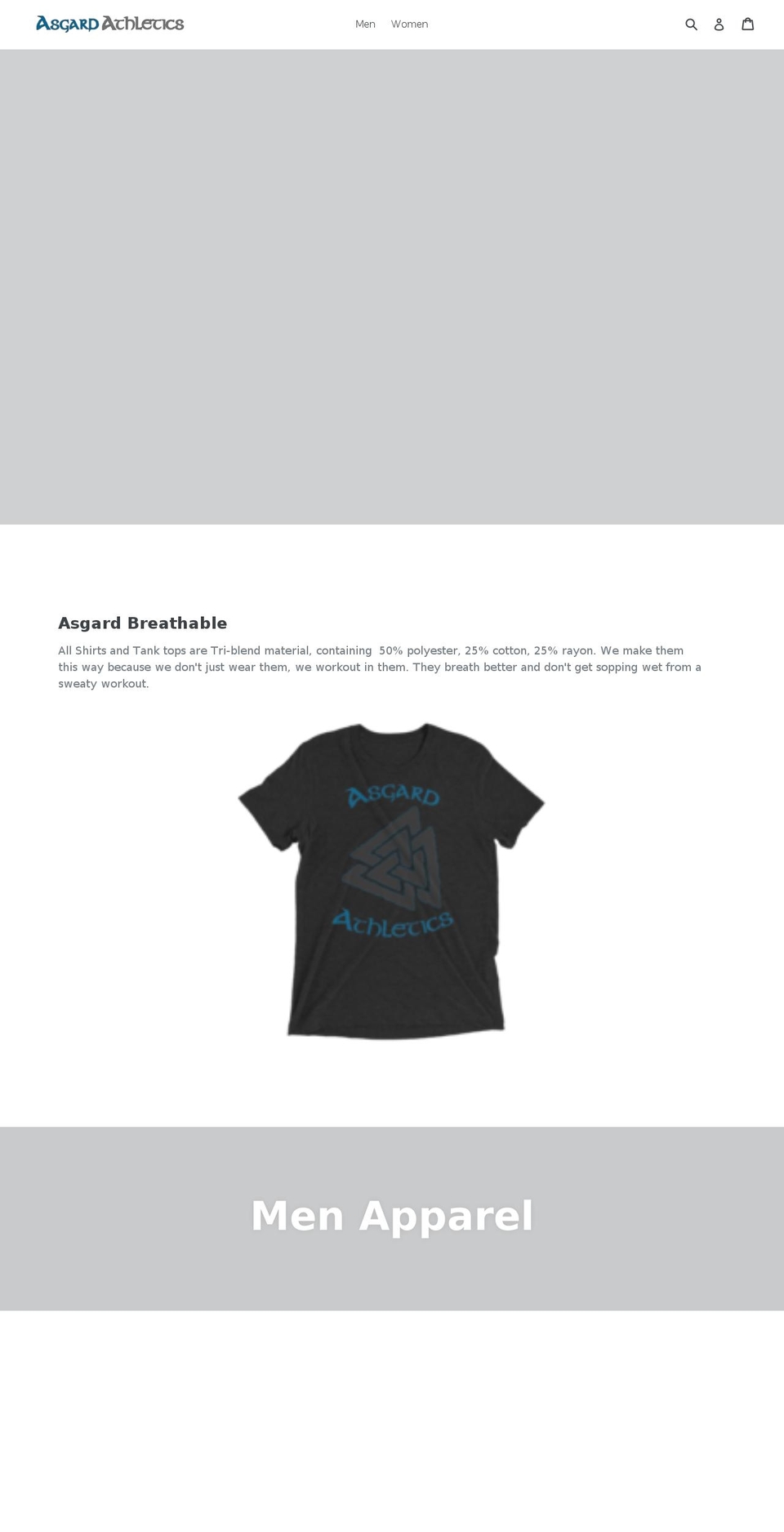 asgardathletics.com shopify website screenshot