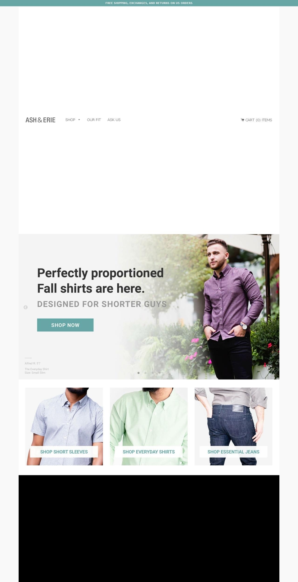 ashandeerie.com — Shopify storefront screenshot