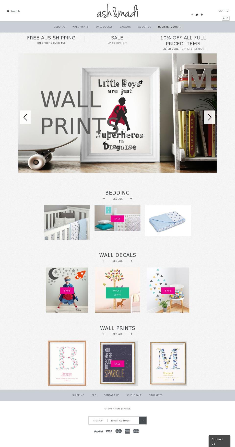 ashandmadi.com shopify website screenshot