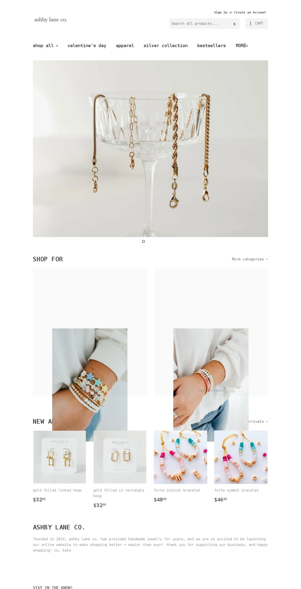 ashbylaneco.com shopify website screenshot