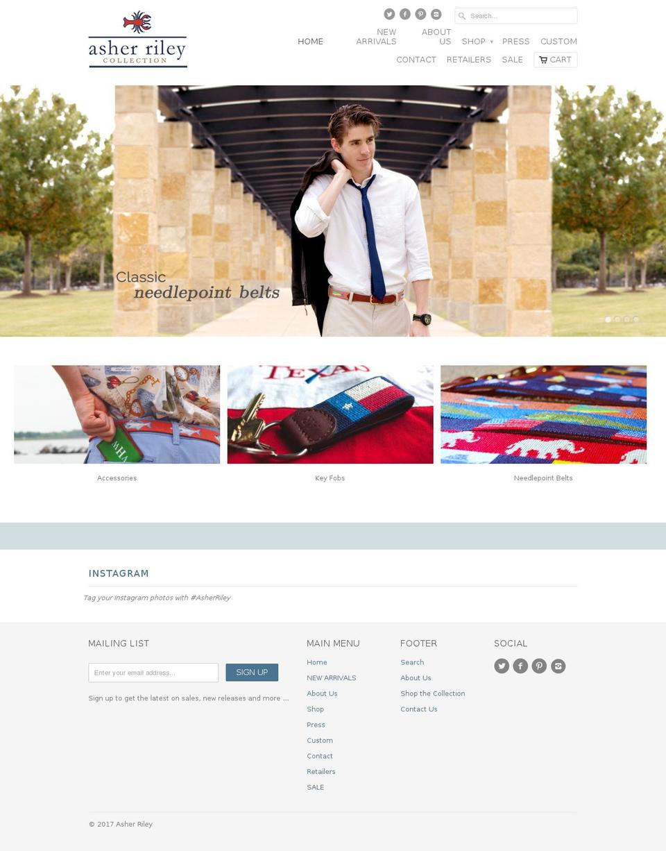 asherriley.com shopify website screenshot