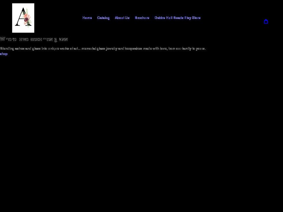 ashestoglass.com shopify website screenshot