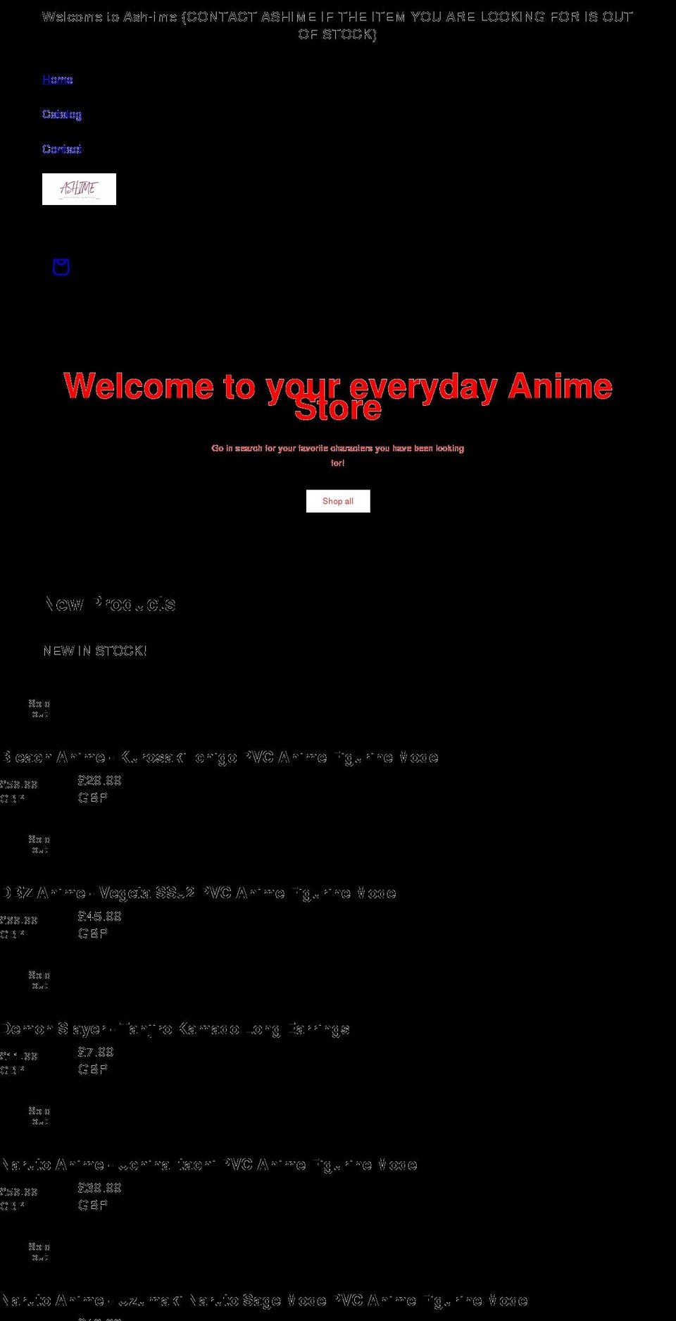 ashime.com shopify website screenshot