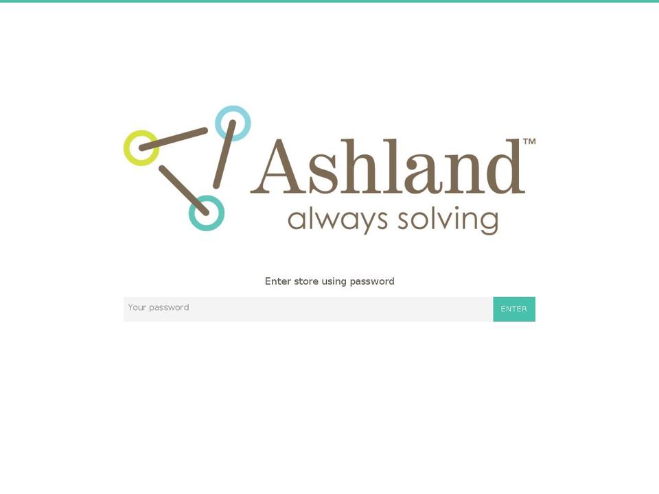 ashlandbrandedportal.com — Shopify storefront screenshot