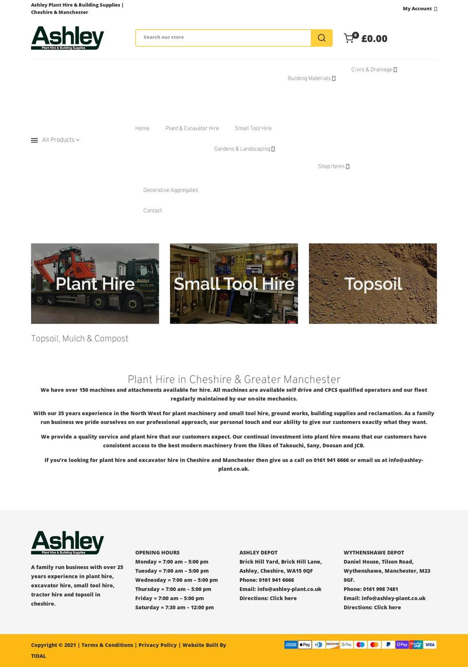 ashley-plant.co.uk shopify website screenshot