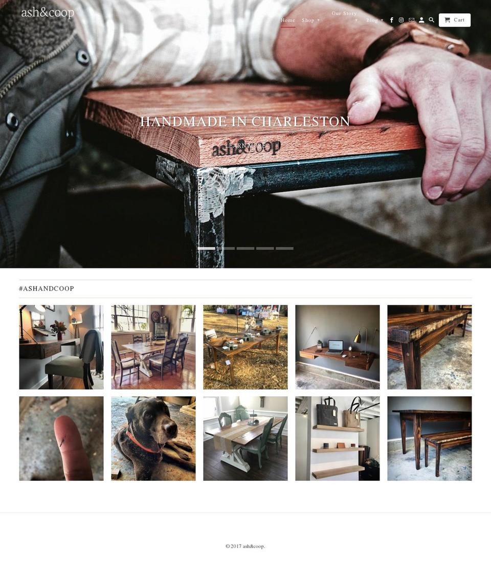 ashleyandcooper.com shopify website screenshot